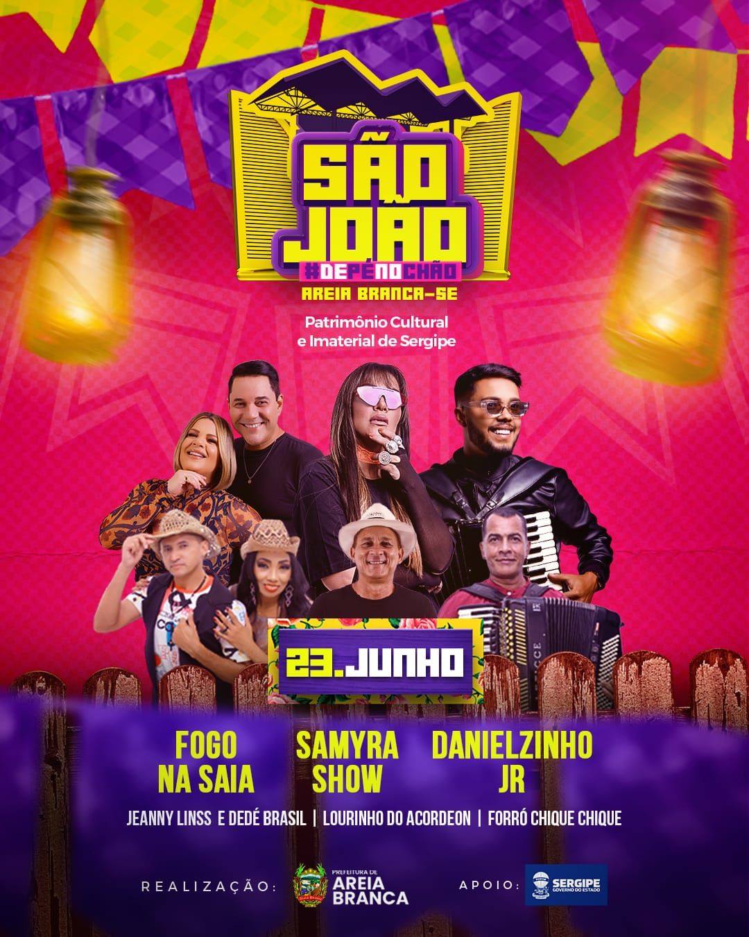 Samyra Show será uma das atrações do São João de Areia Branca nesta sexta 23