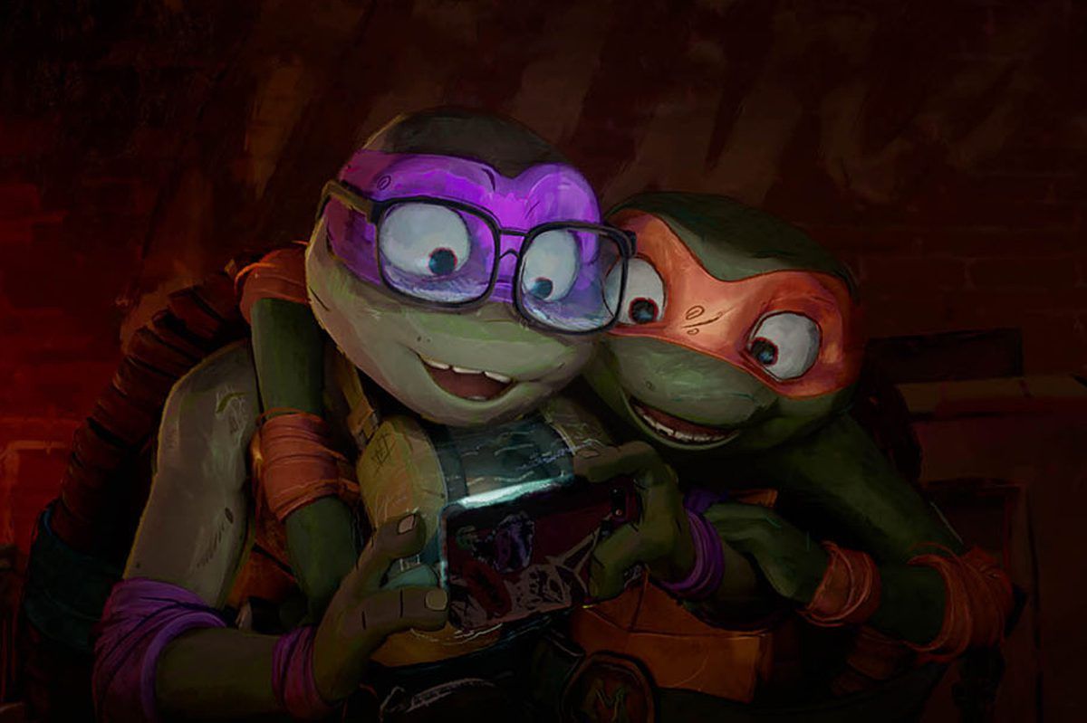 Imagem de cena da animação Tartarugas Ninjas