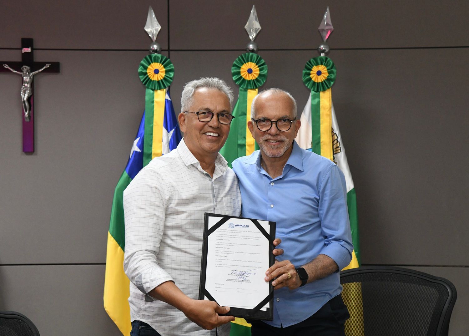 Prefeituras de Aracaju e São Cristóvão firmam parceria para cessão do código fonte do portal Aracaju Compras