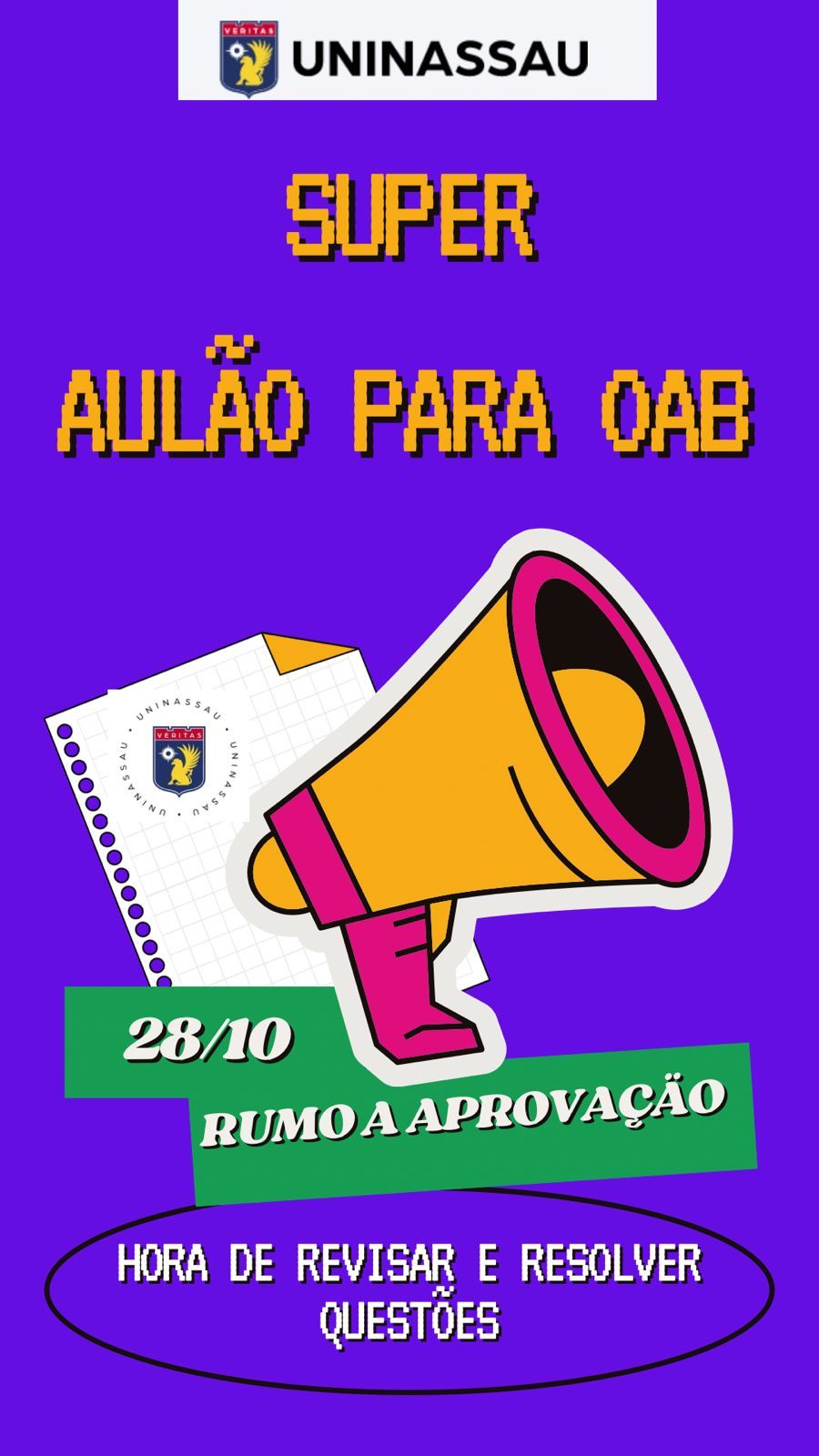 UNINASSAU realiza aulão de revisão para OAB