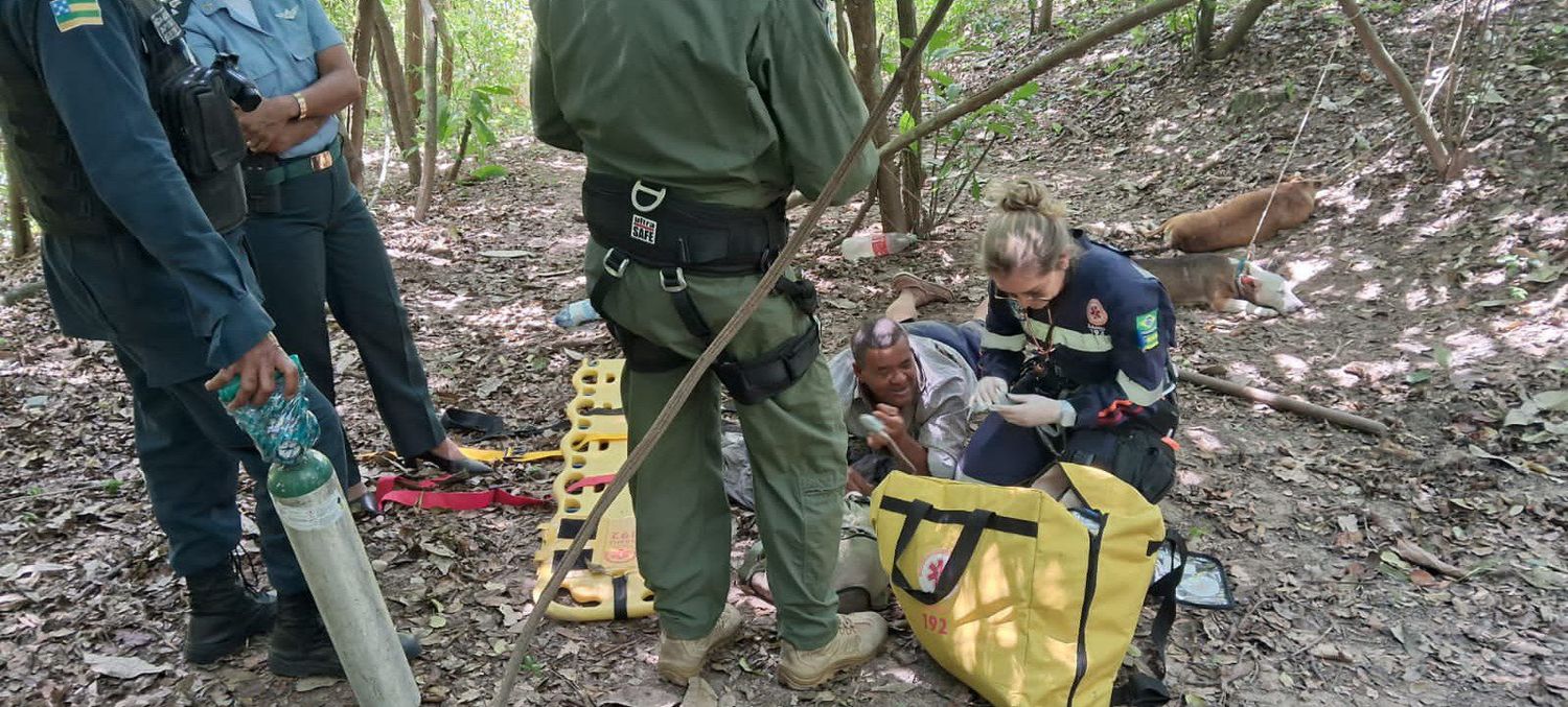 Idoso é resgatado após passar quatro dias perdido em mata de Laranjeiras