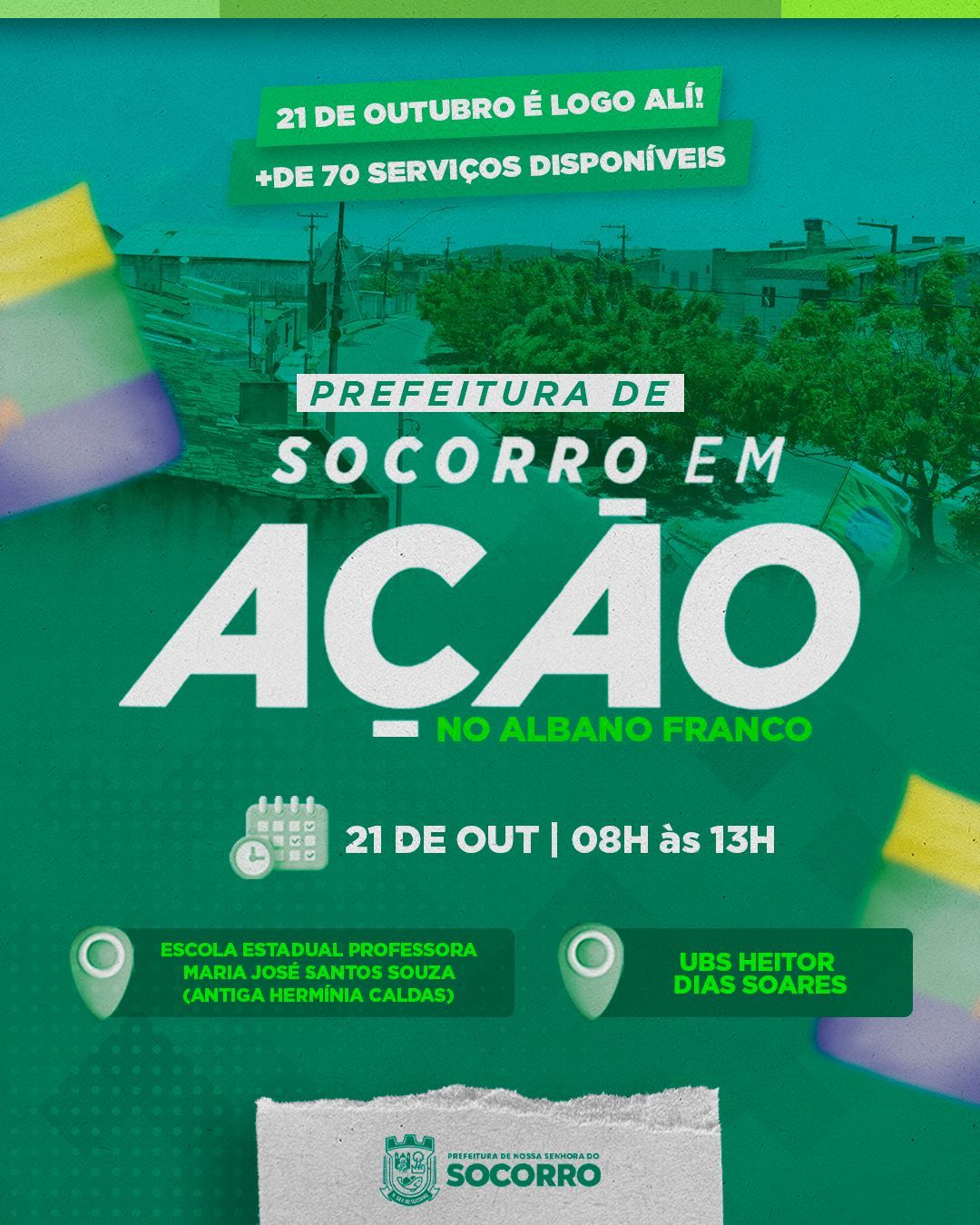 Conjunto Albano Franco recebe o Programa Prefeitura de Socorro em Ação no próximo sábado, 21