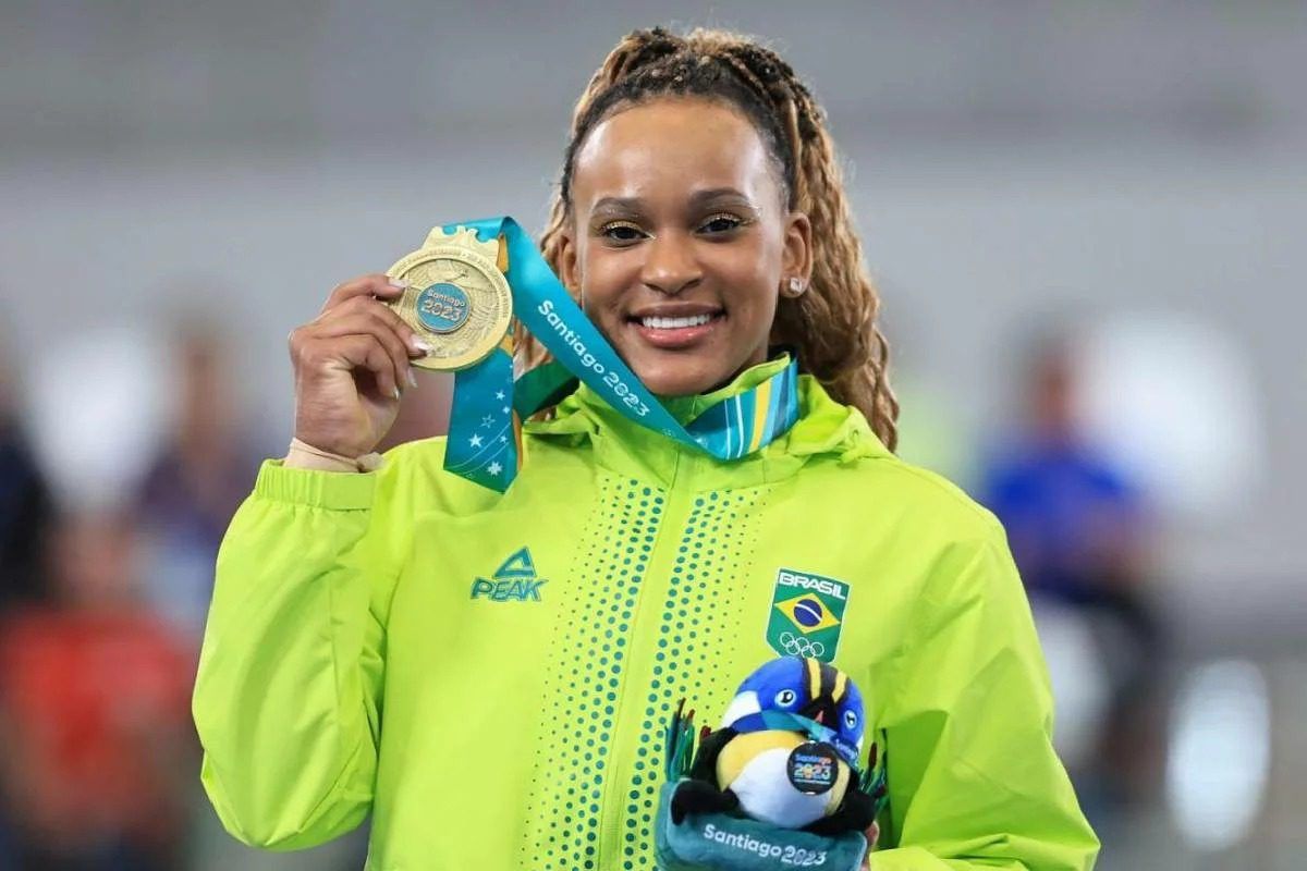 Rebeca Andrade brilha no Pan-Americano de Santiago com mais uma medalha de ouro