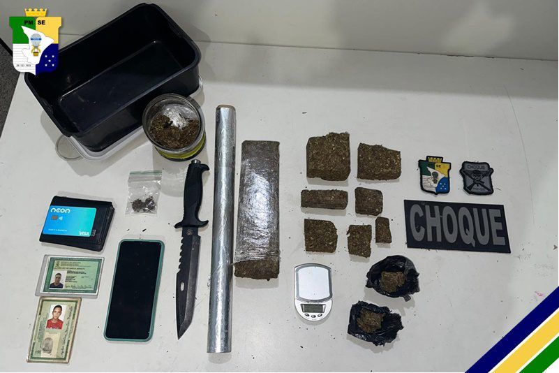 Operação Policial em Nossa Senhora do Socorro resulta na prisão por tráfico de drogas e apreensão de 1,1kg de maconha