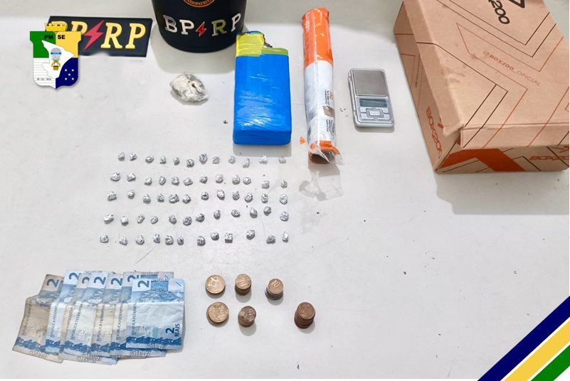 Polícia realiza prisão em flagrante por tráfico de drogas em Nossa Senhora do Socorro