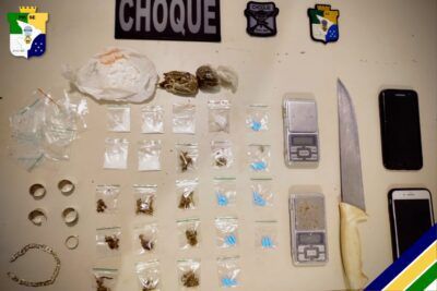 Militares do BPChoque prendem homem por tráfico de entorpecentes na Zona Sul de Aracaju