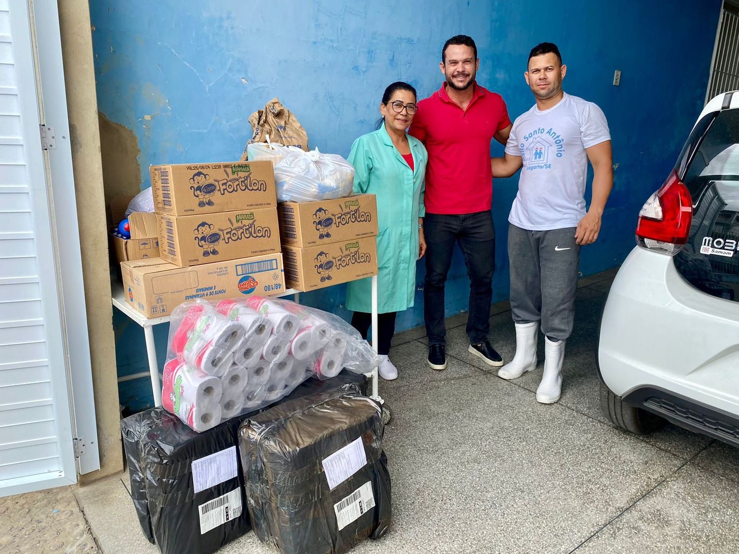 Delegado Clever Farias visita Fazenda da Esperança e também promove doações para asilos da região