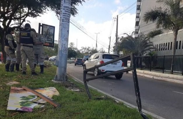 Homem morre em acidente no cruzamento das Avenidas Beira Mar e Francisco Porto