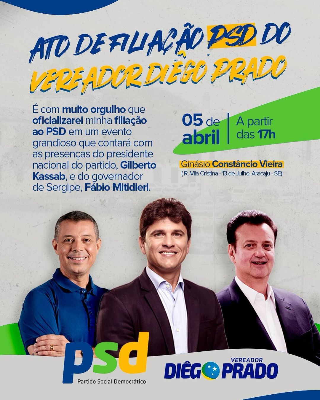 Diego Prado Filiação PSD