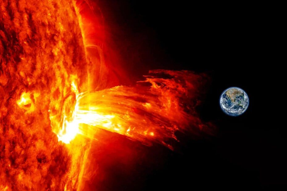 Erupção solar de classe X5.8: Tempestade geomagnética pode impactar a terra