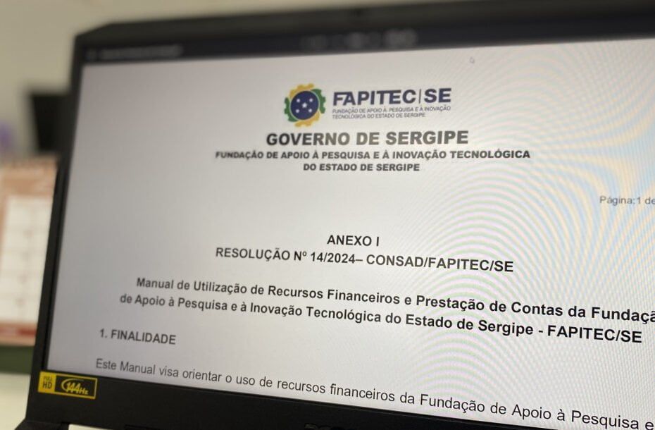 Transparência e eficiência: Fapitec/SE atualiza manual de prestação de contas
