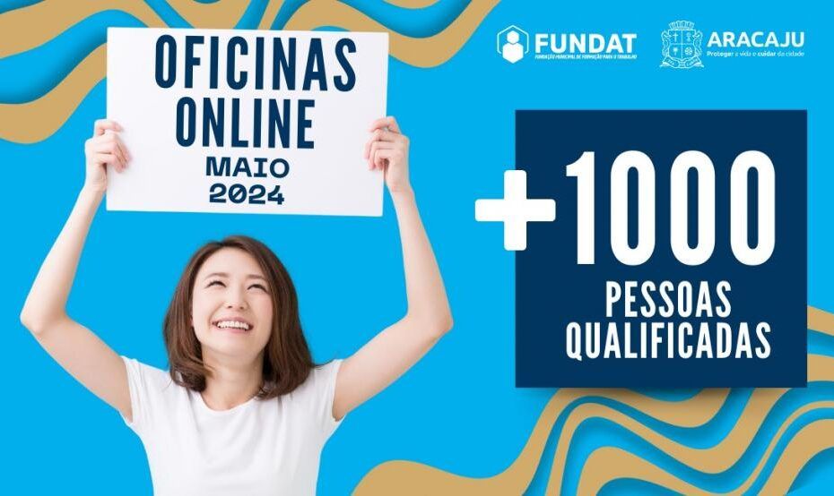 Fundat qualifica mais de 1.000 Aracajuanos com oficinas online em maio