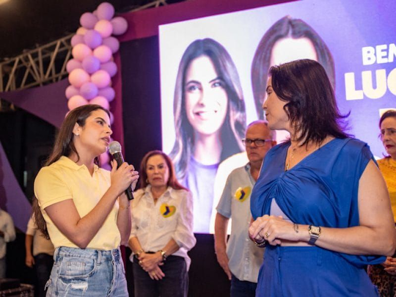 Yandra recebe a adesão da candidata a vereadora Luciana Déda