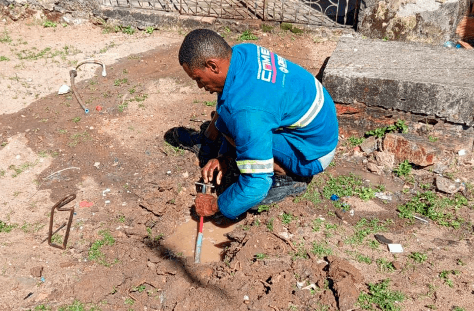 Deso identifica 553 imóveis com ligações clandestinas de água em Nossa Senhora do Socorro