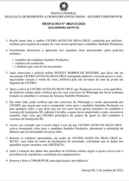 Suspeito de comprar votos para Saulinho Produções é liberado após falta de provas