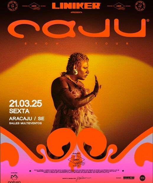 Liniker apresenta a turnê de CAJU em Aracaju no Salles Multieventos