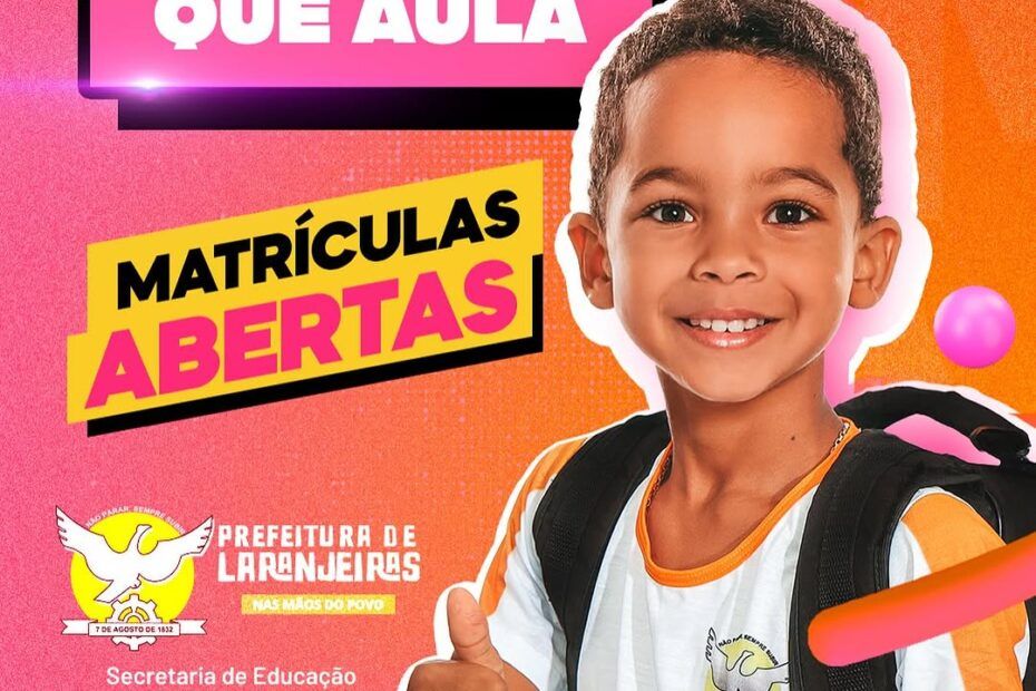 matrículas 2025 em Laranjeiras