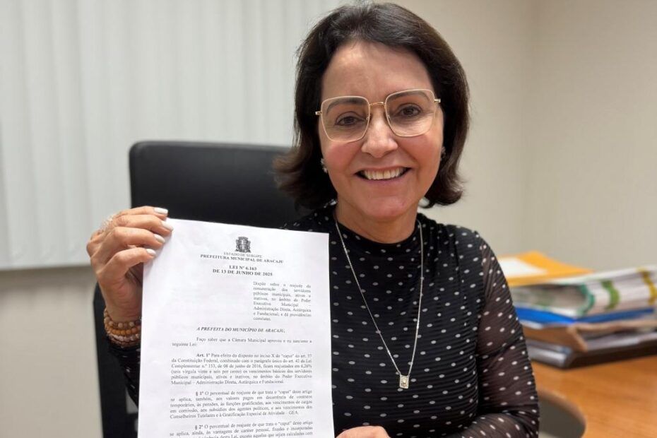 reajuste salarial dos servidores de Aracaju