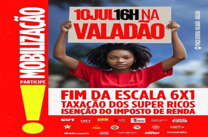 protesto taxação dos super-ricos Aracaju