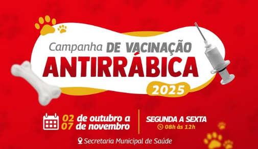 Ribeirópolis inicia campanha de vacinação antirrábica para cães e gatos