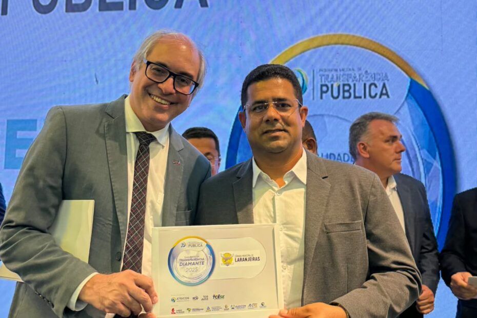 Selo Diamante em Transparência Pública em Laranjeiras